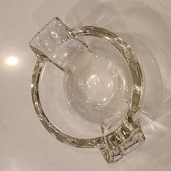 Vintage Clear Glass Hollywood Regency Ashtray MCM - Picture 1 of 2